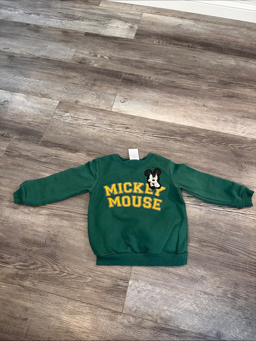 Mickey Mouse Green Kids Sweatshirt